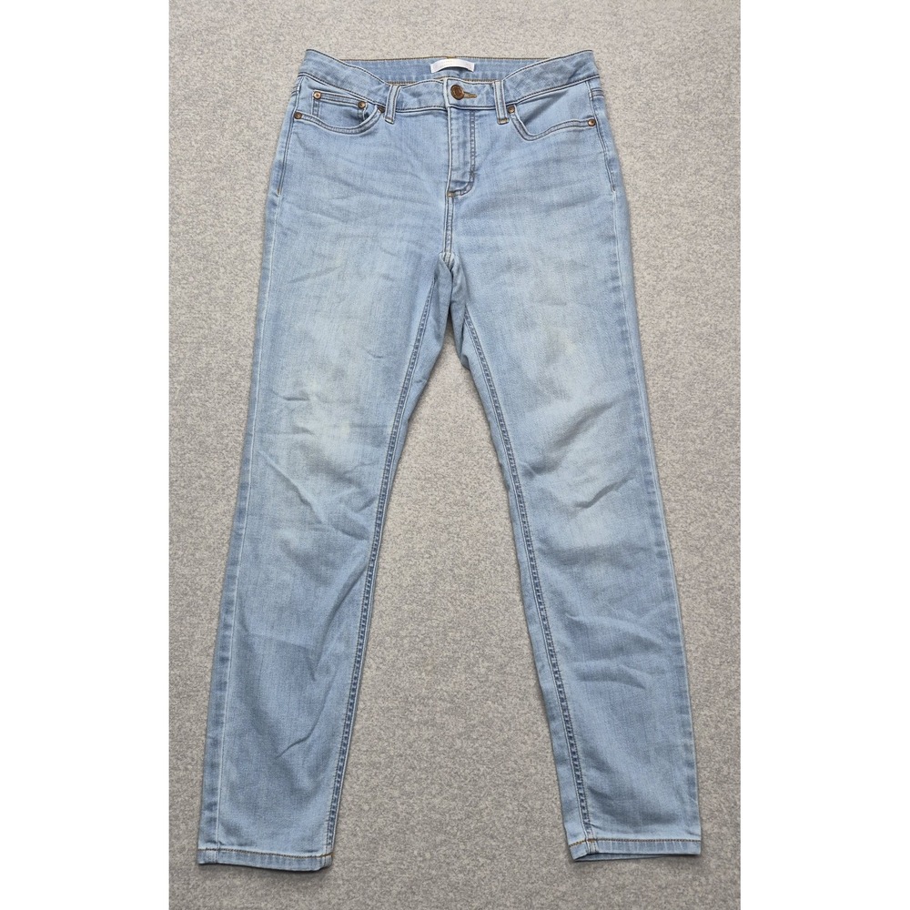 LC Lauren Conrad Skinny Jeans Womens 8 Light Wash Blue Stretch Denim Pants 30x28